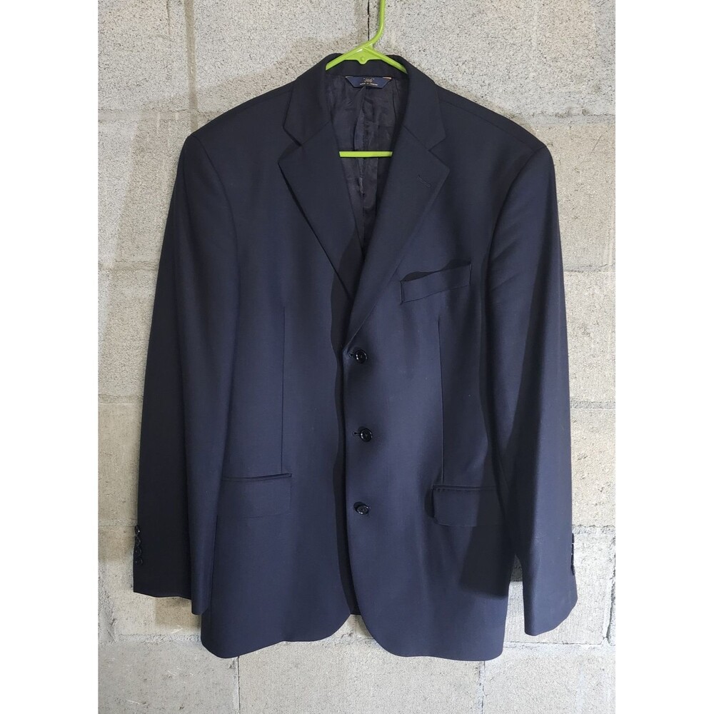 346 Brooks Brothers Stretch 3-Button Single-Vent Men Blazer Sport Coat Navy 41L